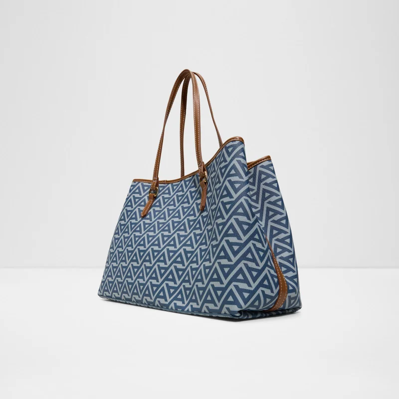 ALDO ISEDRA Monogram Patterned Tote Bag